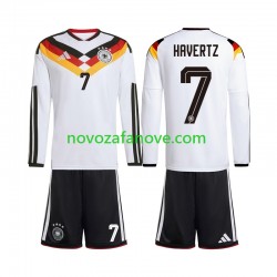 Nogometni Dres Njemačka Kai Havertz 7 Dječji Domaći Svjetsko prvenstvo 2026 Dugim Rukavima