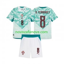 Nogometni Dres Portugal Bruno Fernandes 8 Dječji Gostujući 2026 2027 Kratkih Rukava