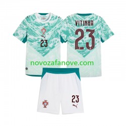 Nogometni Dres Portugal Vitinha 23 Dječji Gostujući 2026 2027 Kratkih Rukava