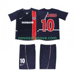Nogometni Dres AC Milan RONALDINHO 10 2003 Retro Dječji Domaći 2002 Kratkih Rukava