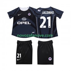 Nogometni Dres AC Milan RONALDINHO 10 2003 Retro Dječji Treći 2002 Kratkih Rukava