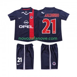 Nogometni Dres AC Milan RONALDINHO 21 2001 Retro Dječji Domaći 2002 Kratkih Rukava