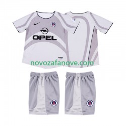 Nogometni Dres AC Milan 2001 Retro Dječji Gostujući 2002 Kratkih Rukava
