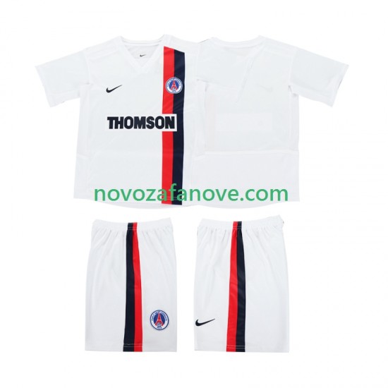 Nogometni Dres AC Milan 2003 Retro Dječji Gostujući 2002 Kratkih Rukava