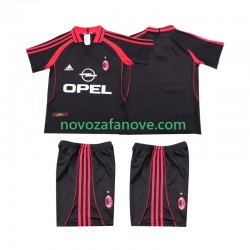 Nogometni Dres AC Milan 2000 2001 Retro Dječji Treći Kratkih Rukava