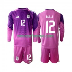 Nogometni Dres Argentina Geronimo Rulli 12 Golmanski Dječji Domaći 2025 Dugim Rukavima