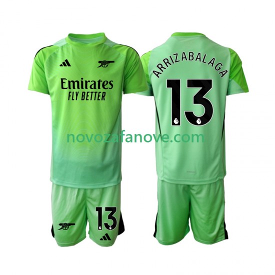 Nogometni Dres Arsenal Kepa Arrizabalaga 13 Golmanski Dječji Gostujući 2025-2026 Kratkih Rukava