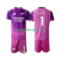 Nogometni Dres Arsenal Raya 1 Golmanski Dječji Treći 2025-2026 Kratkih Rukava