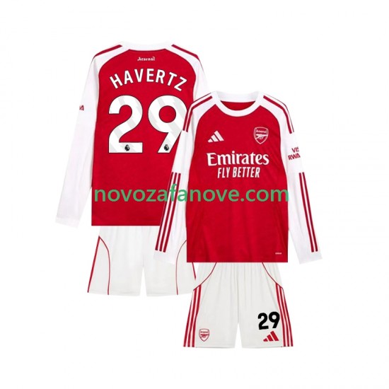 Nogometni Dres Arsenal Kai Havertz 29 Dječji Domaći 2025-2026 Dugim Rukavima