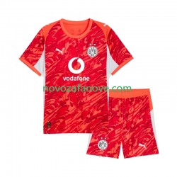 Nogometni Dres Borussia Dortmund Golmanski Dječji Gostujući 2025-2026 Kratkih Rukava