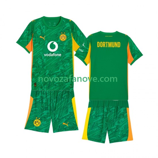Nogometni Dres Borussia Dortmund Golmanski Dječji Domaći 2025-2026 Kratkih Rukava