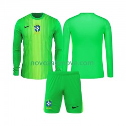 Nogometni Dres Brazil Golmanski Dječji Domaći 2026 Dugim Rukavima