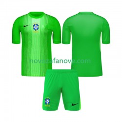 Nogometni Dres Brazil Golmanski Dječji Domaći 2026 Kratkih Rukava