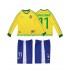 Nogometni Dres Brazil RONALDINHO 11 Retro Dječji Domaći 1998 Dugim Rukavima