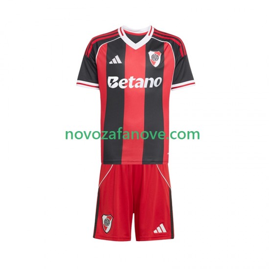 Nogometni Dres CA River Plate Dječji Gostujući 2025-2026 Kratkih Rukava