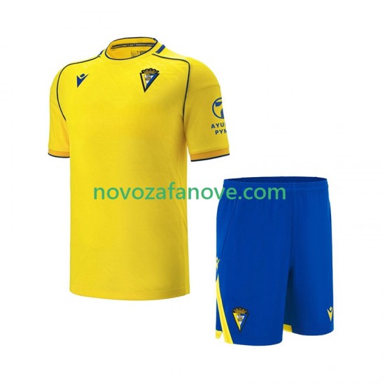 Nogometni Dres Cádiz CF Dječji Domaći 2025-2026 Kratkih Rukava