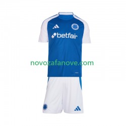 Nogometni Dres Cruzeiro Dječji Domaći 2025-2026 Kratkih Rukava