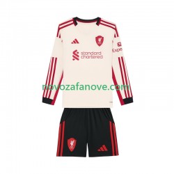 Nogometni Dres Liverpool Dječji Gostujući 2025-2026 Dugim Rukavima