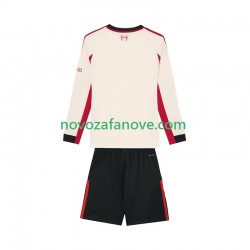 Nogometni Dres Liverpool Dječji Gostujući 2025-2026 Dugim Rukavima