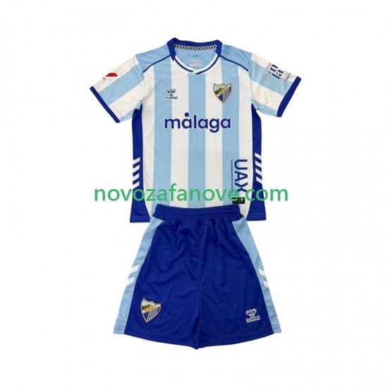 Nogometni Dres Málaga CF Dječji Domaći 2025-2026 Kratkih Rukava