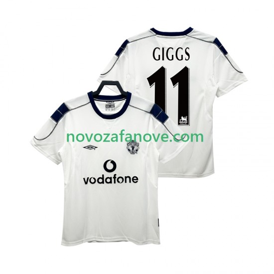 Nogometni Dres Manchester United GIGGS 11 2000 2001 Retro Muški Gostujući Kratkih Rukava