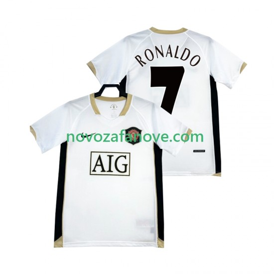Nogometni Dres Manchester United RONALDO 7 -2007 Retro Muški Gostujući 2006 Kratkih Rukava