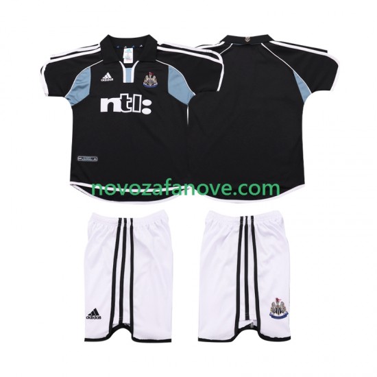 Nogometni Dres Newcastle United 2000 2001 Retro Dječji Gostujući Kratkih Rukava