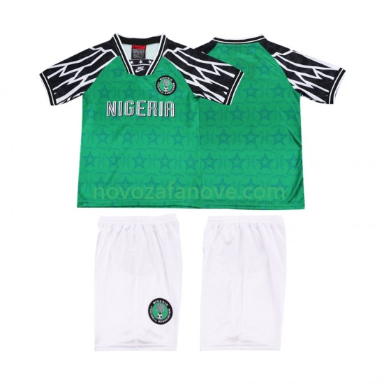 Nogometni Dres Nigerija 1995 Retro Dječji Domaći Kratkih Rukava