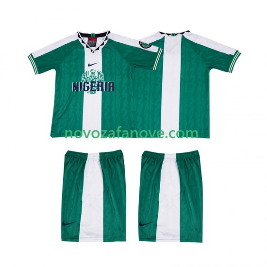 Nogometni Dres Nigerija 1996 Retro Dječji Domaći Kratkih Rukava