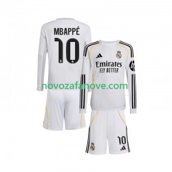 Nogometni Dres Real Madrid Mbappé Kylian 10 Dječji Domaći 2025-2026 Dugim Rukavima