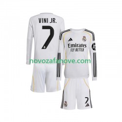 Nogometni Dres Real Madrid Vinicius Junior 7 Dječji Domaći 2025-2026 Dugim Rukavima