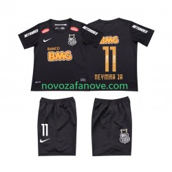 Nogometni Dres Santos NEYMAR JR 11 Classic 2012 2013 Retro Dječji Gostujući Kratkih Rukava