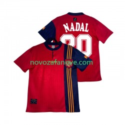 Nogometni Dres Španjolska NADAL 20 1996 Retro Muški Domaći Kratkih Rukava