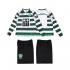 Nogometni Dres Sporting CP 2001 2003 Retro Dječji Domaći Dugim Rukavima