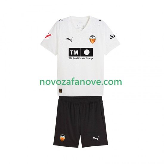 Nogometni Dres Valencia CF Dječji Domaći 2025-2026 Kratkih Rukava