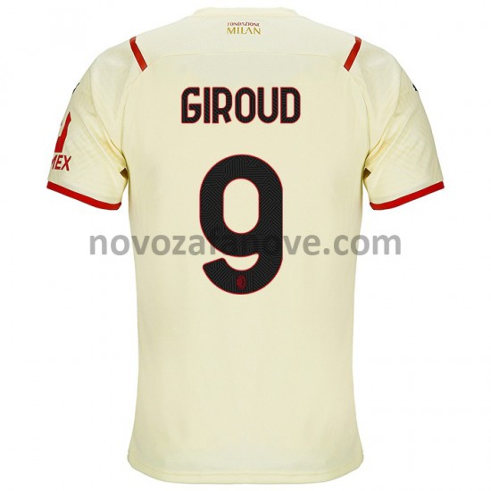 Nogometni Dres AC Milan Olivier Giroud 9 Gostujući 2021-2022 Kratkih Rukava