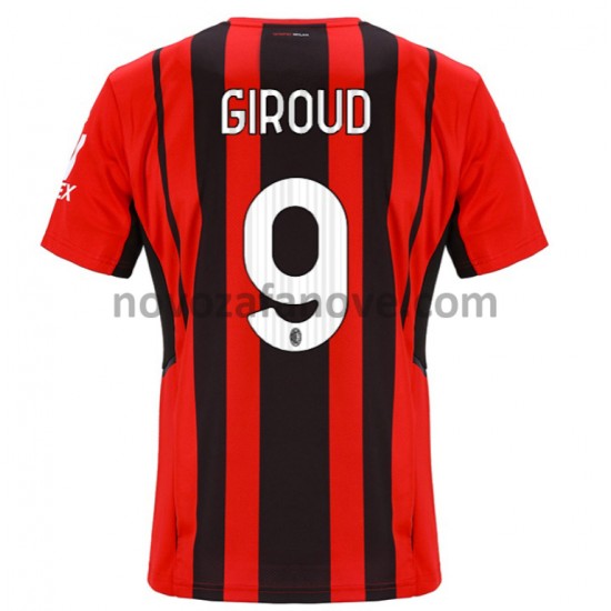 Nogometni Dres AC Milan Olivier Giroud 9 Domaći 2021-2022 Kratkih Rukava