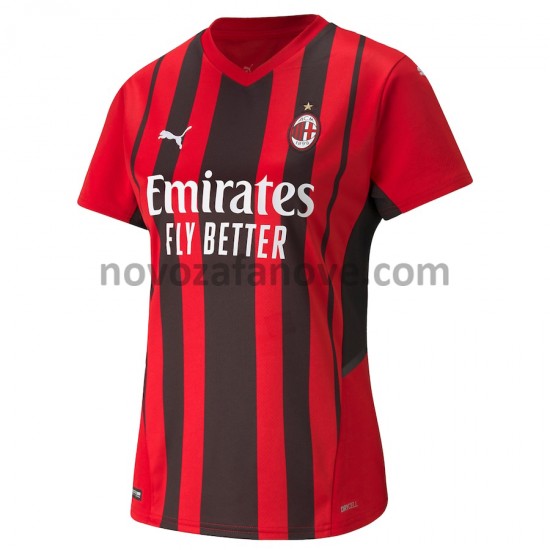 Nogometni Dres AC Milan Ženska Domaći 2021-2022 Kratkih Rukava