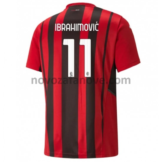 Nogometni Dres AC Milan Zlatan Ibrahimovic 11 Domaći 2021-2022 Kratkih Rukava