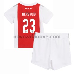 Nogometni Dres AFC Ajax Steven Berghuis 23 Dječji Domaći 2021-2022 Kratkih Rukava