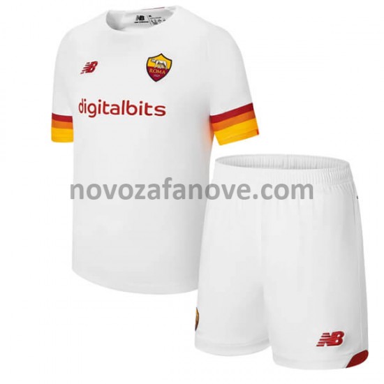 Nogometni Dres AS Roma Dječji Gostujući 2021-2022 Kratkih Rukava