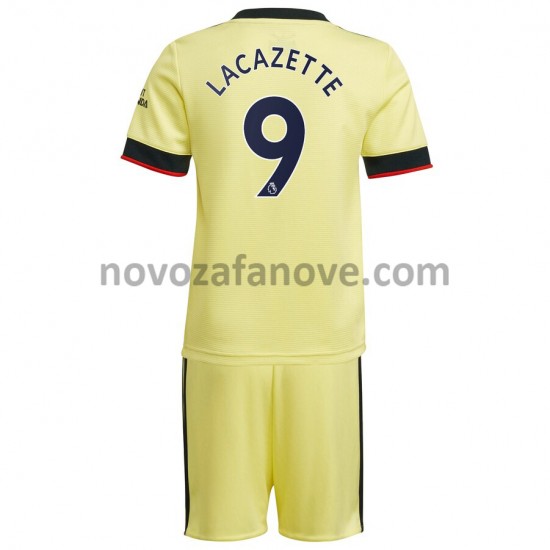Nogometni Dres Arsenal Alexandre Lacazette 9 Dječji Gostujući 2021-2022 Kratkih Rukava