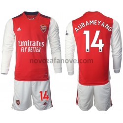 Nogometni Dres Arsenal Aubameyang 14 Dječji Domaći 2021-2022 Dugim Rukavima