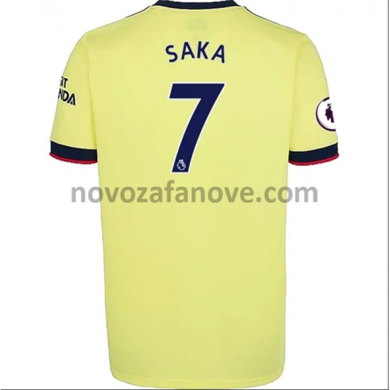 Nogometni Dres Arsenal Bukayo Saka 7 Gostujući 2021-2022 Kratkih Rukava