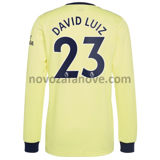 Nogometni Dres Arsenal David Luiz 23 Gostujući 2021-2022 Dugim Rukavima