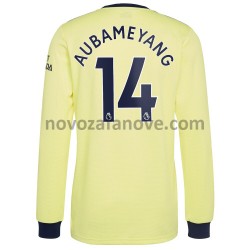 Nogometni Dres Arsenal Pierre-Emerick Aubameyang 14 Gostujući 2021-2022 Dugim Rukavima