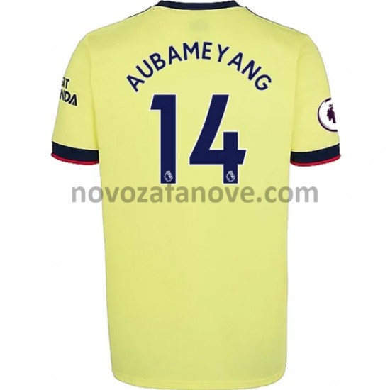 Nogometni Dres Arsenal Pierre-Emerick Aubameyang 14 Gostujući 2021-2022 Kratkih Rukava