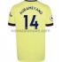 Nogometni Dres Arsenal Pierre-Emerick Aubameyang 14 Gostujući 2021-2022 Kratkih Rukava