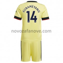 Nogometni Dres Arsenal Pierre-Emerick Aubameyang 14 Dječji Gostujući 2021-2022 Kratkih Rukava