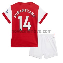 Nogometni Dres Arsenal Pierre-Emerick Aubameyang 14 Dječji Domaći 2021-2022 Kratkih Rukava
